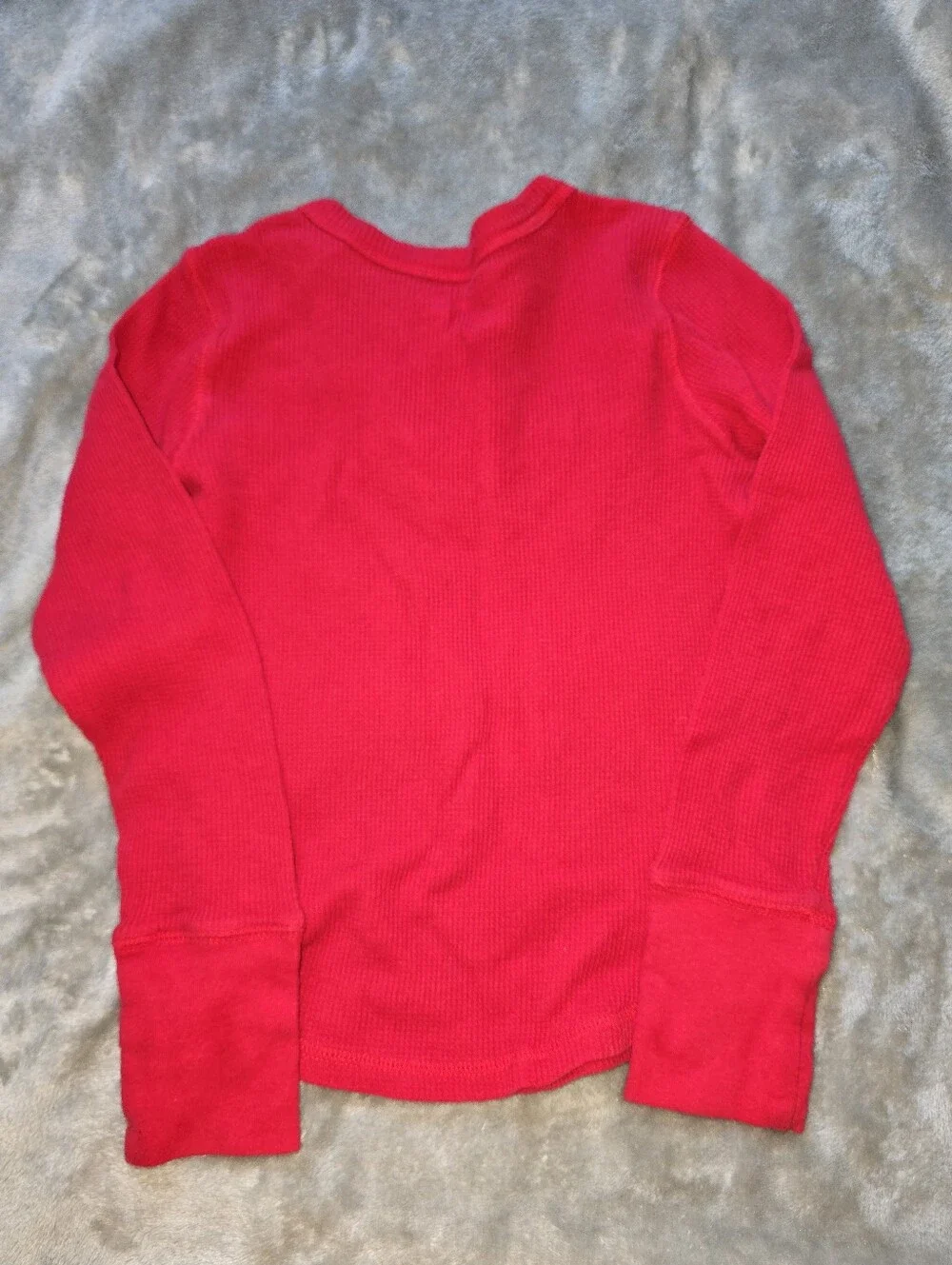 🌈6$ BUNDLE PRICE Old Navy Girls Cherry Waffle Knit Thermal Size L
